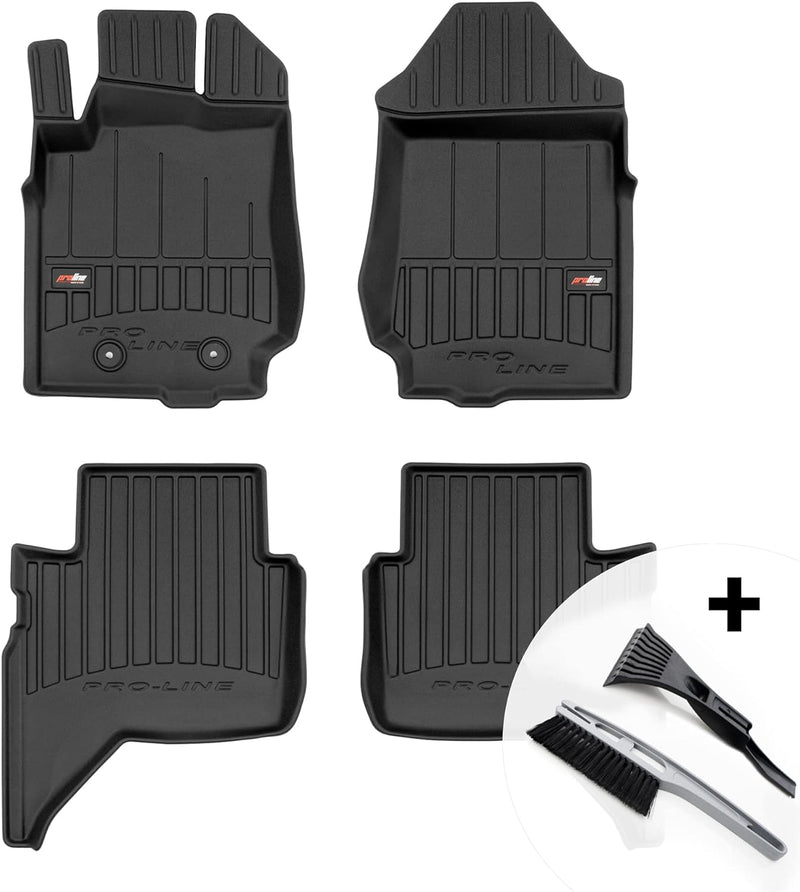 moto-MOLTICO 3D Gummimatten Auto Fussmatten Gummi Automatten 4-teilig Set - passend für Ford Ranger