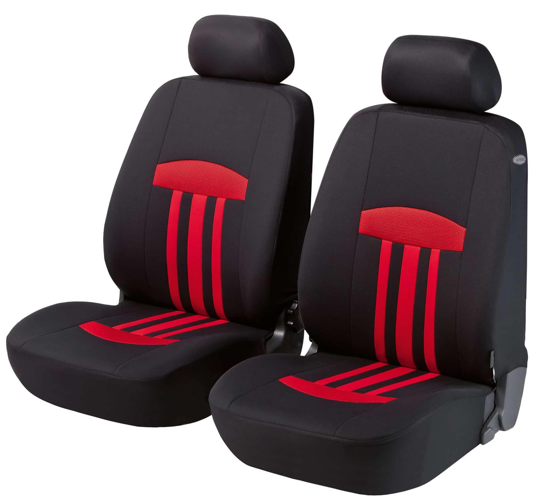 WALSER Polyester Auto-Sitzbezug 2 Vordersitzbezüge Kent mit Reissverschluss, ZIPP-IT Premium Auto-Sc