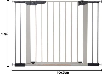 BabyDan Premier, extra breites Treppenschutzgitter zum Klemmen, 99-106,3 cm, Türschutzgitter/Absperr