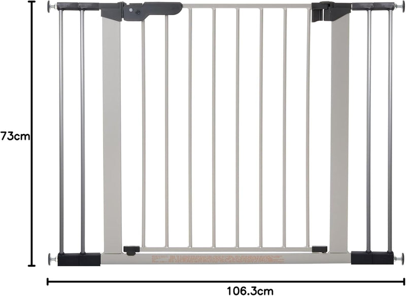 BabyDan Premier, extra breites Treppenschutzgitter zum Klemmen, 99-106,3 cm, Türschutzgitter/Absperr