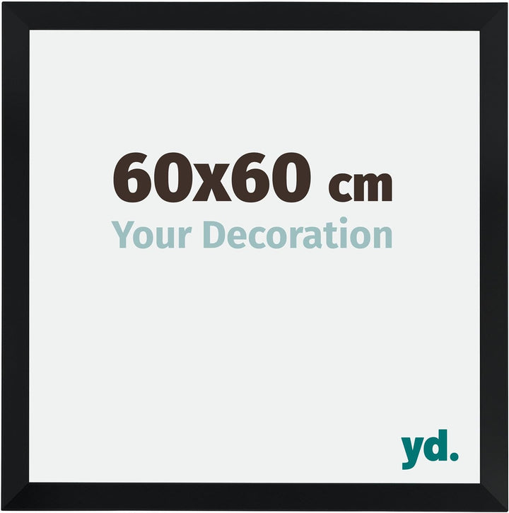 yd. Your Decoration - Bilderrahmen 60,00x60,00 cm - Bilderrahmen aus MDF mit Acrylglas - Antireflex