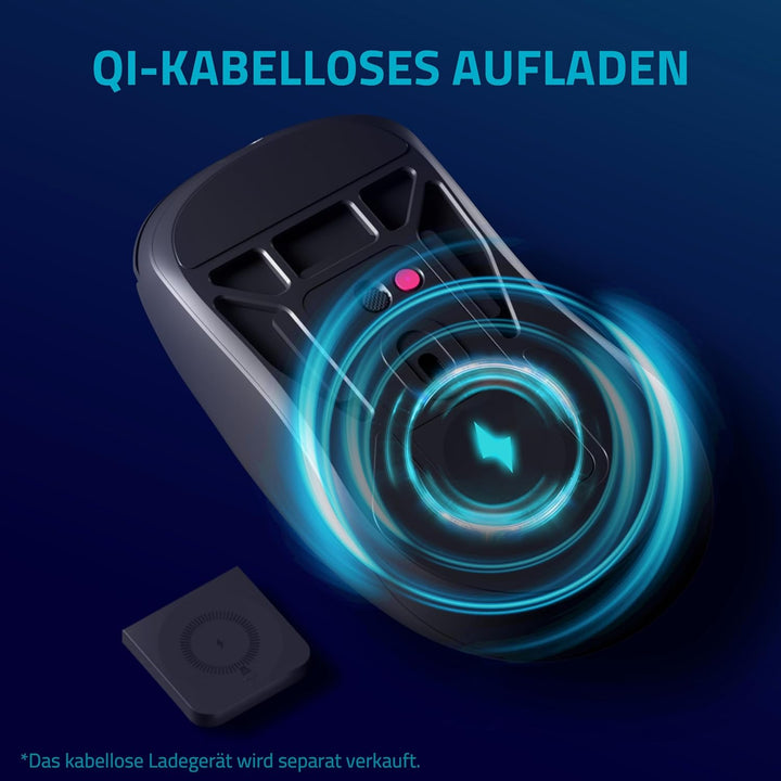 Rapoo V200PRO kabellose 2,4 GHz High-Performance Gaming-Maus mit 26000 DPI optischem Sensor, 50 G Be