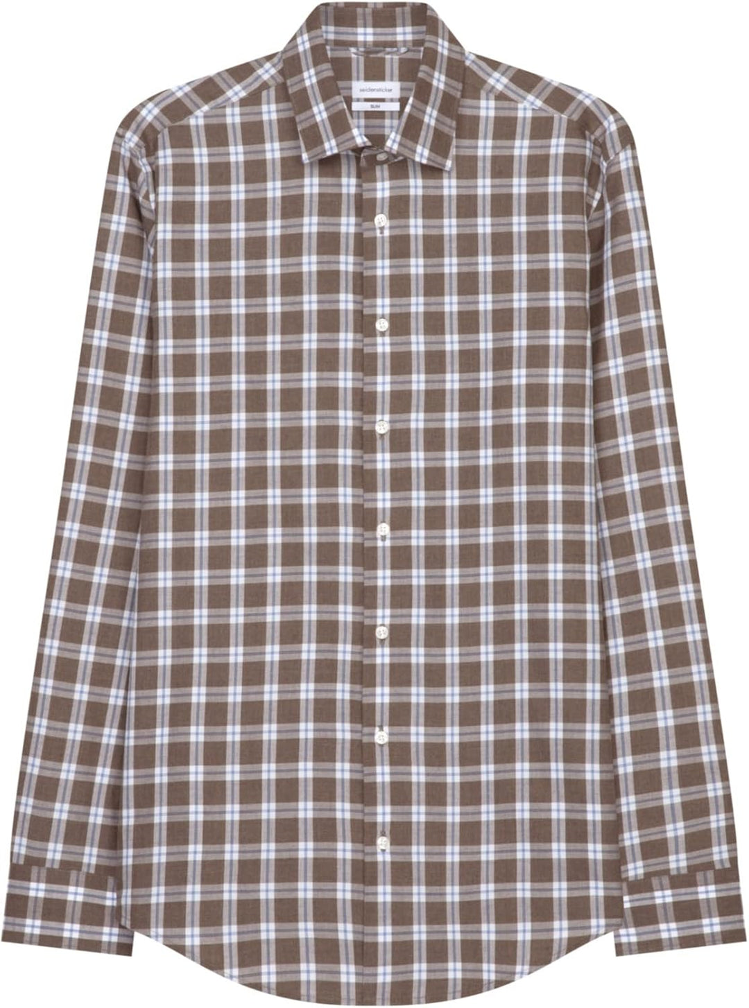 Seidensticker Herren Business Hemd - Bügelfreies, schmales Hemd - Slim Fit - Langarm - Kent-Kragen -