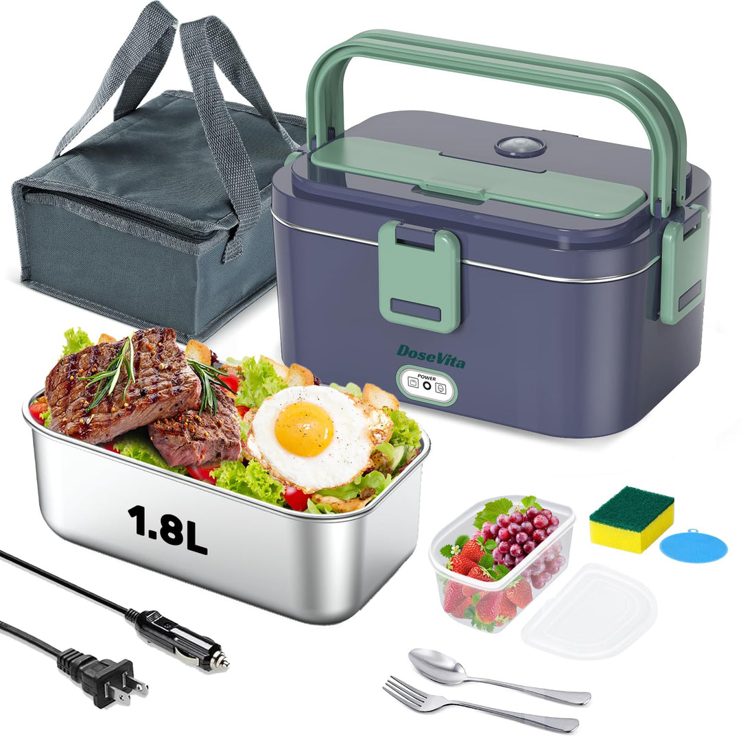Elektrische Lunchbox 80W Warmhaltebox Für Essen (Königsblau), Königsblau