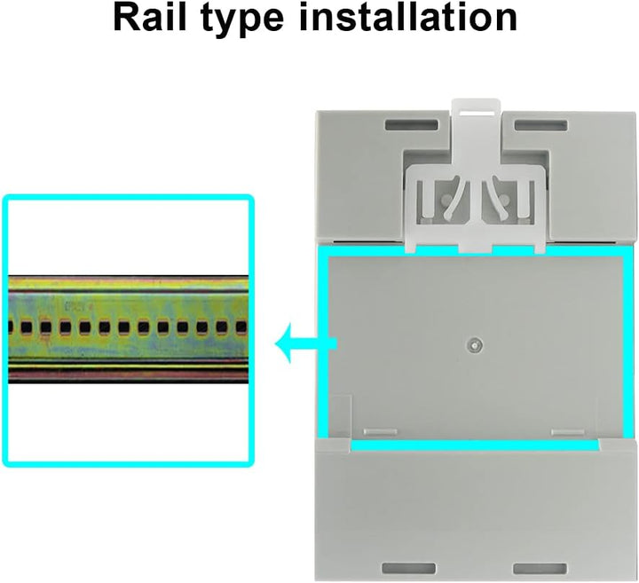 KETOTEK Stromzähler Hutschiene, Digitaler Energiezähler 6in1, AC40-300V 100A Wechselstromzähler KWh