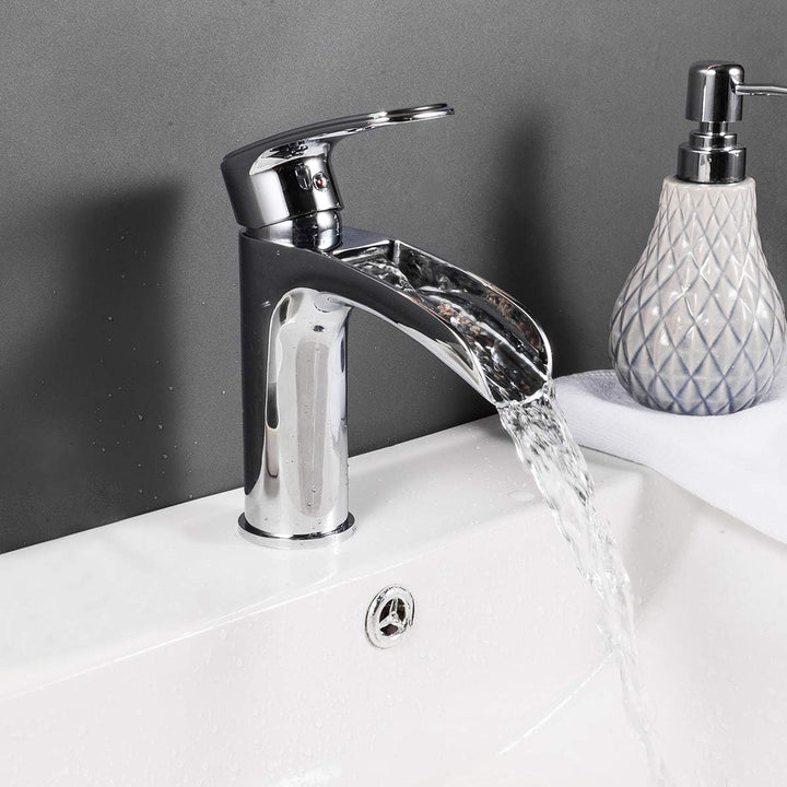 Frap Wasserfall Waschtischarmatur Wasserhahn Bad Badarmatur Waschbeckenarmatur Einhebelmischer für B