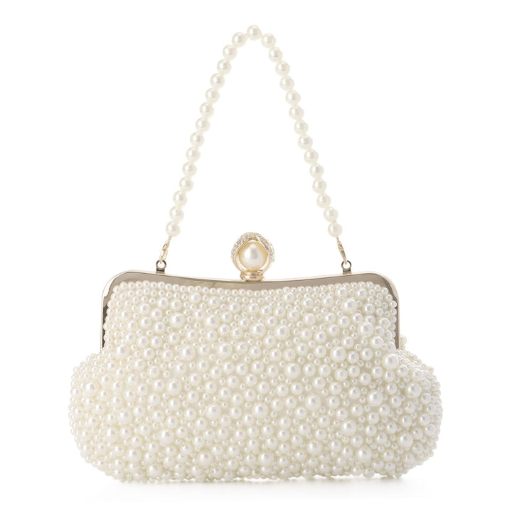 LHHMZ Perlen Clutch Taschen für Frauen Hochzeits Kristallperlen Abend Clutch Tasche Funkelnde Brauth