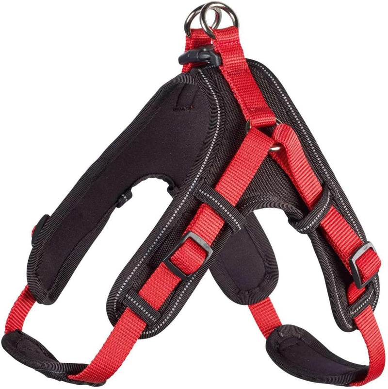 HUNTER Geschirr Neopren Vario Quick 55 - 70 cm, rot/schwarz rot/schwarz, Nylon, Neopren, reflektiere