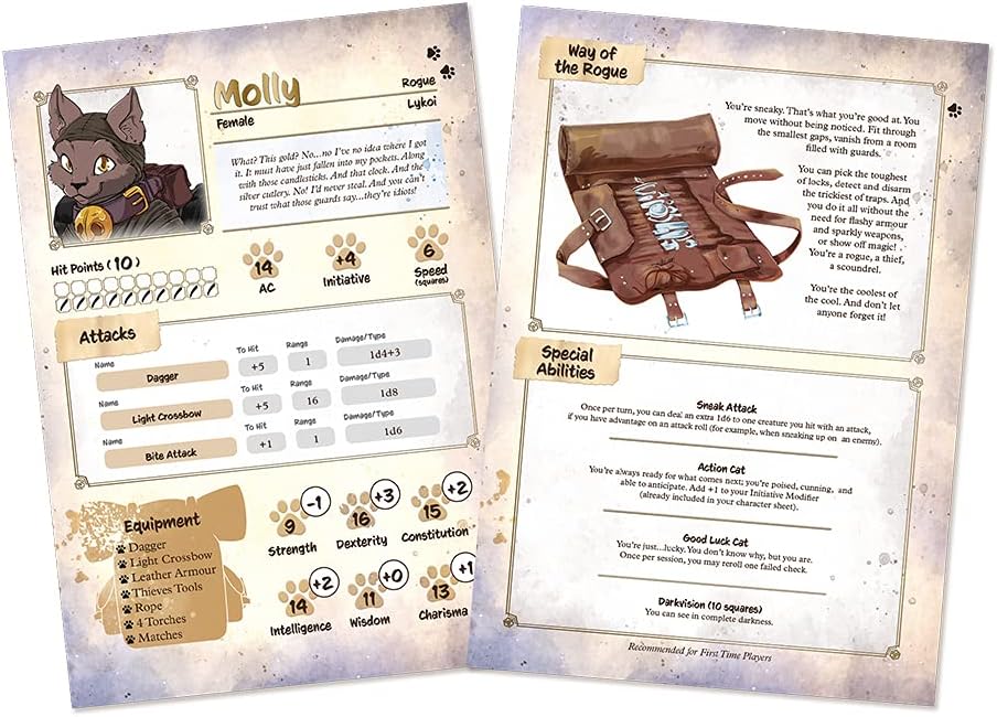 Animal Adventires SFAA-SS - Animal Adventures - Rollplaying Game Starter Set English Version - Einze
