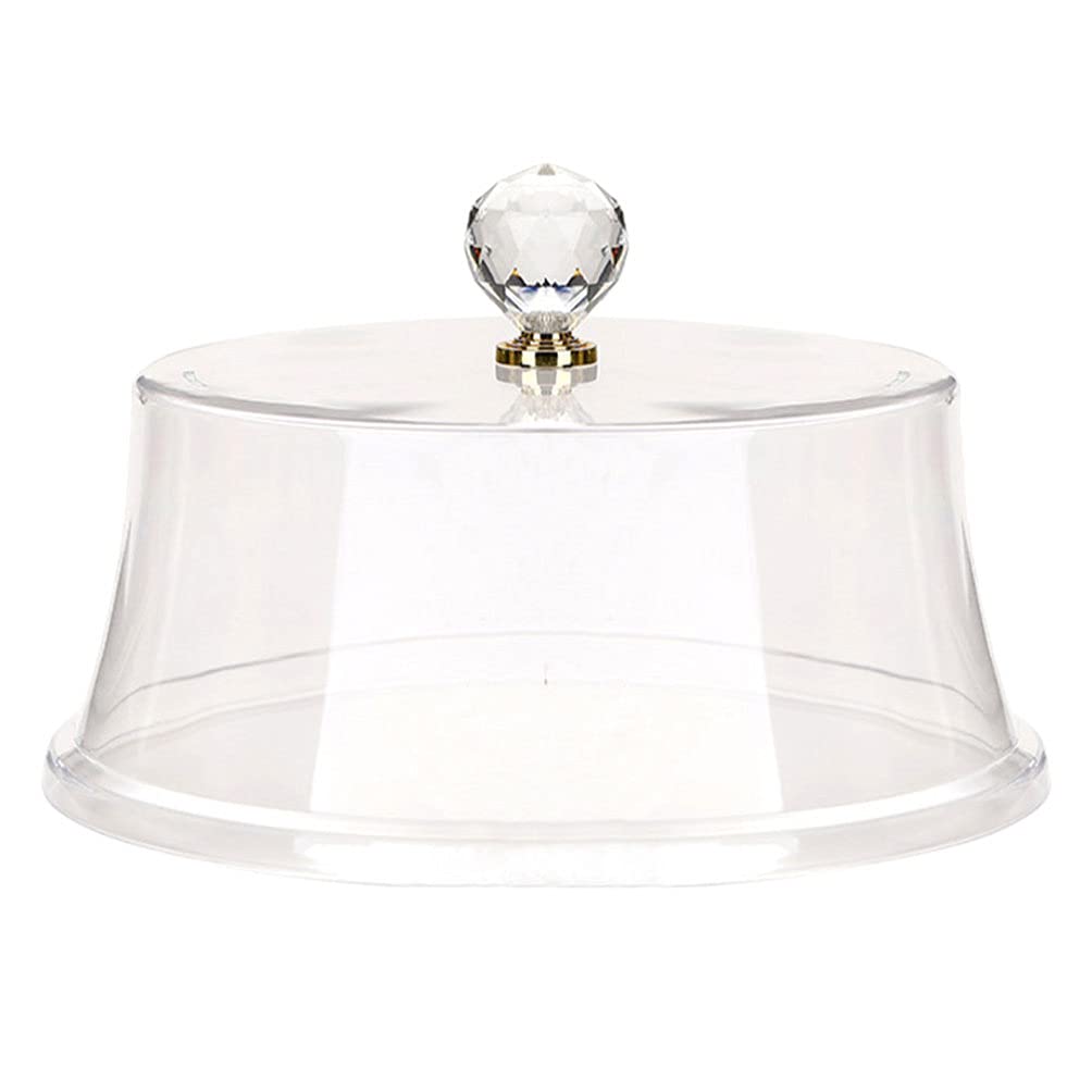 YARNOW Kuchenhaube Tortenglocke Transparent Fliegenhaube Speiseglocke Tellerhaube 32X11CM Abdeckhaub