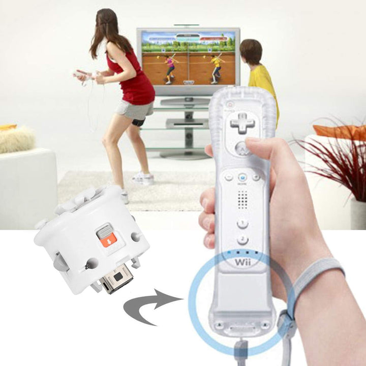 GIRIAITUS Wii Motion Plus Adapter Externe Fernbedienung mit Bewegungssensor, Weiss, 2er-Pac