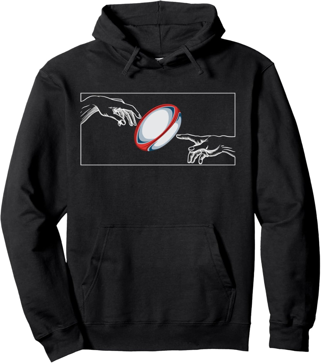Rugby Ball für Rugby Spieler und Rugger zum Rugby Pullover Hoodie