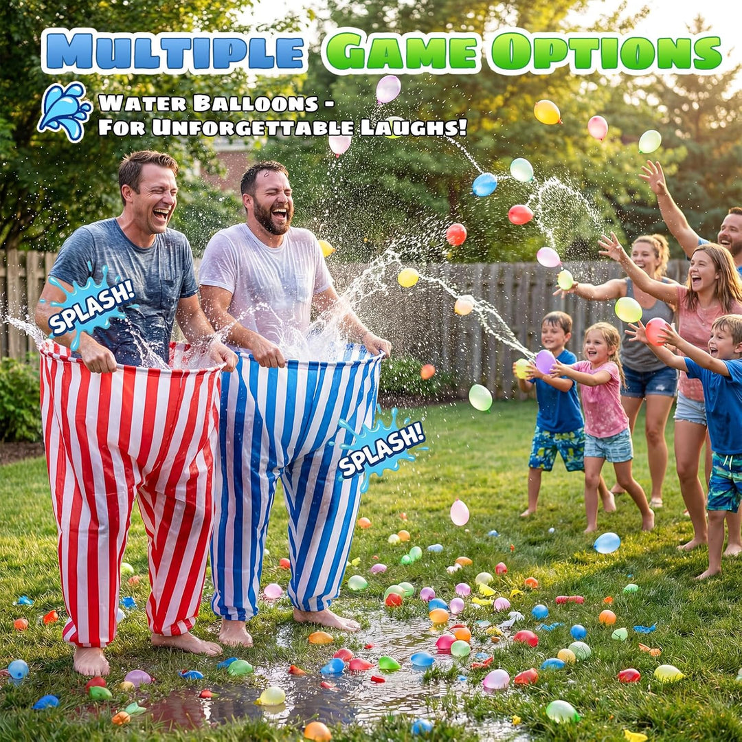 CWLAKON 145Pcs Granny Pants Gartenspiel 4er-Pack mit 24 Bällen, übergrosse Riesenhose Outdoor-Spiel