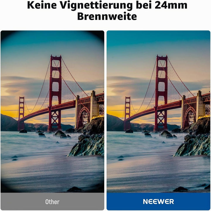 NEEWER BASICS 67mm variabler ND Filter, ND2-400 1-9 Stops Lichtreduzierung, drehbarer variabler Grau