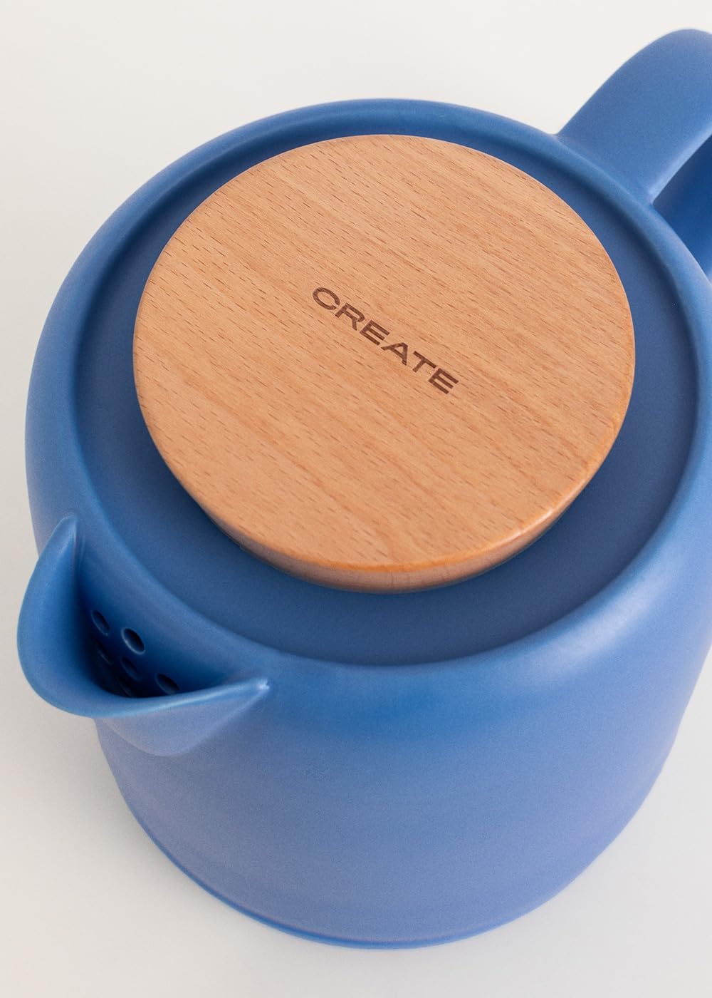 CREATE/KETTLE CERAMIC/Keramischer Wasserkocher Strong Blue/Keramikgehäuse, Aufheizen in 5 Minuten, 1