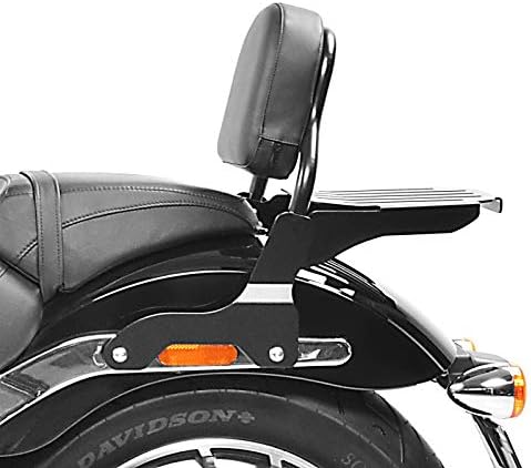Sissy Bar CSS Fix für Harley Davidson Sport Glide 18-23 mit Gepäckträger schwarz