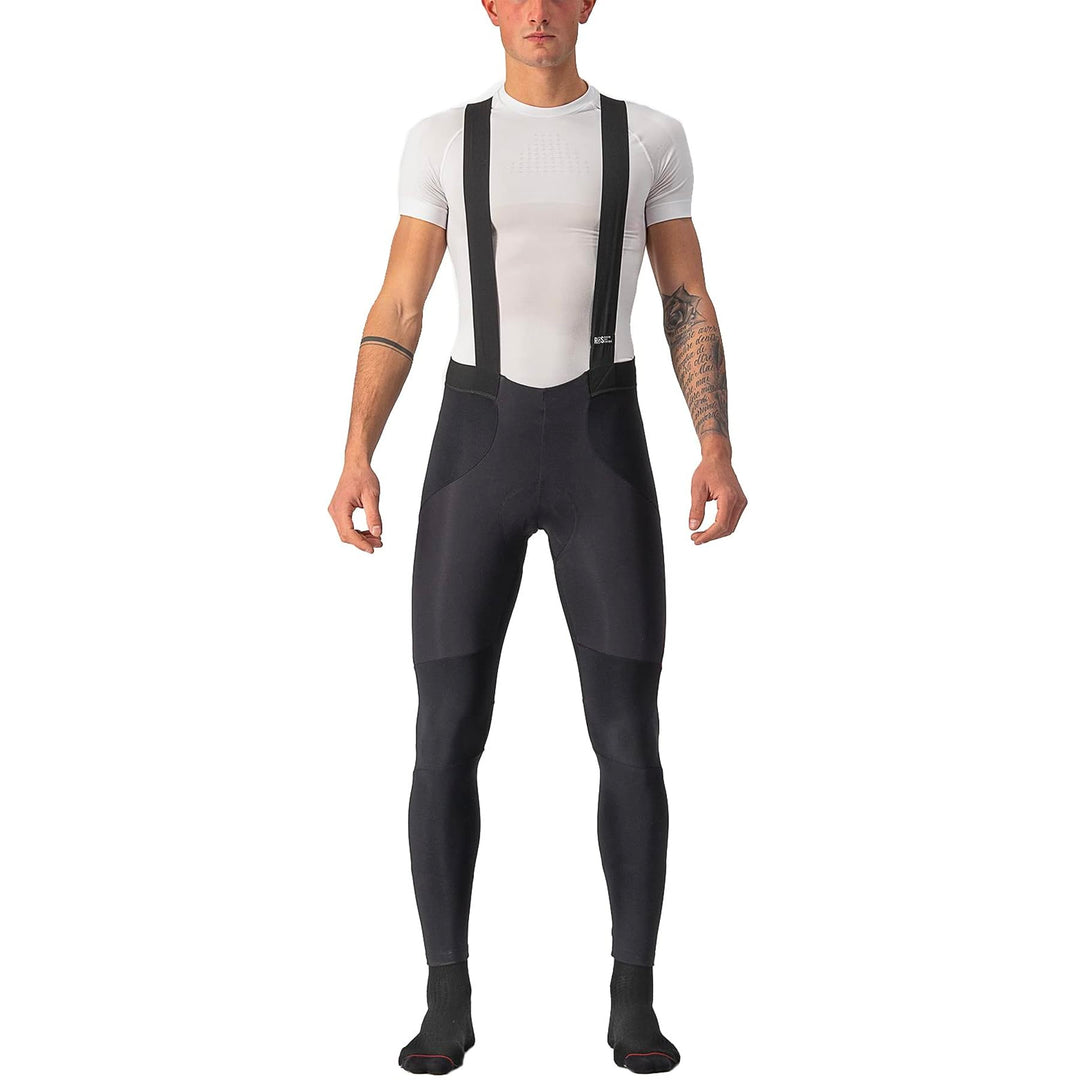 CASTELLI Herren Sorpasso Ros Bibtight Leggings S Black Red, S Black Red
