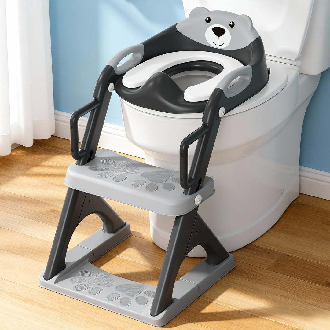 SKYROKU Toilettensitz 2 in 1 Toiletten Aufsatz für Kinder 2-7 Jahre Upgraded Stabil bis 90kg PP(BPA-
