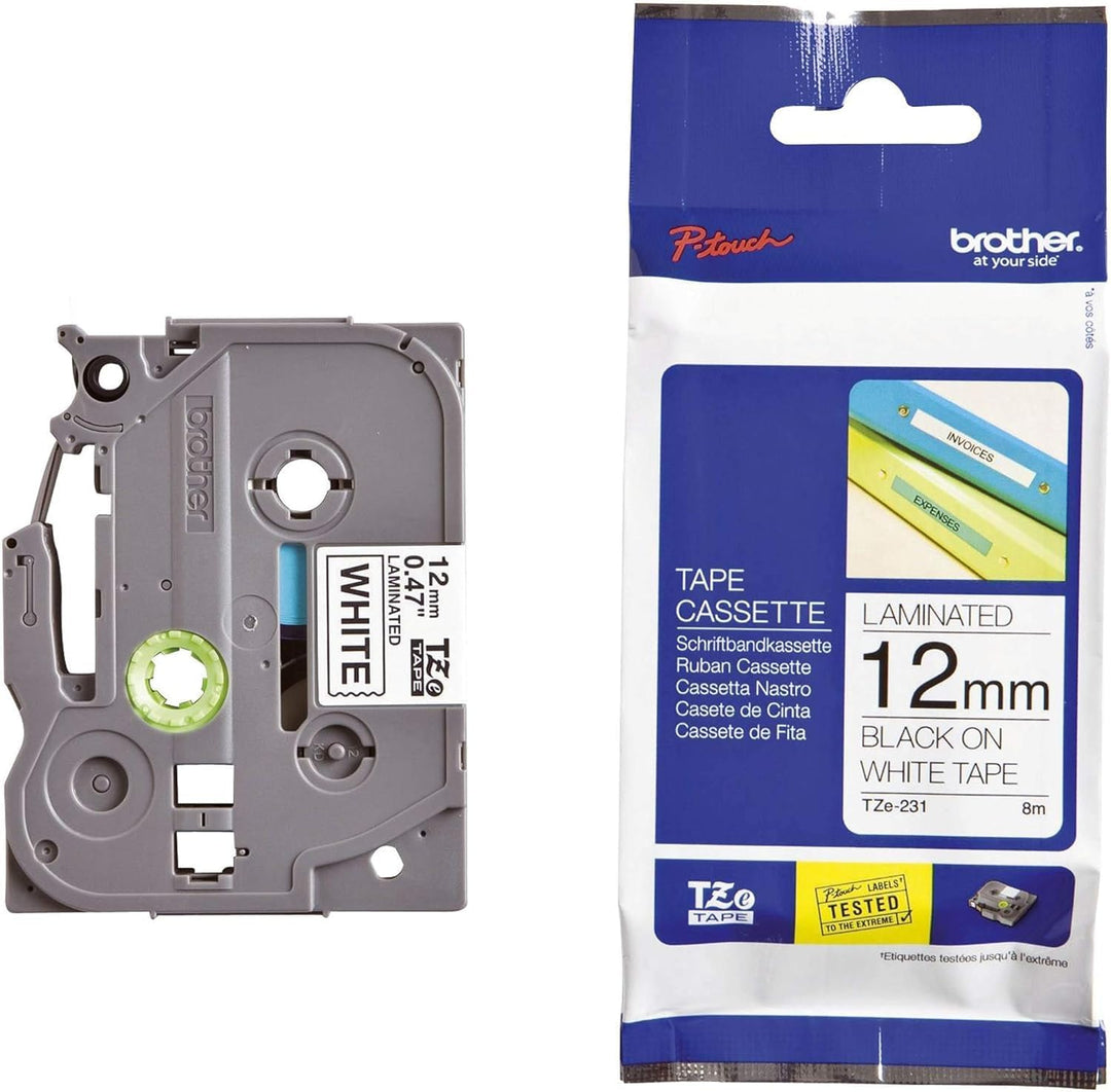 Brother PT-H105 Beschriftungsgerät (für 3,5 bis 12 mm breite TZE-Schriftbänder, bis zu 20 mm/Sek. Dr