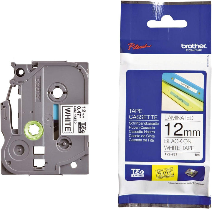 Brother PT-H105 Beschriftungsgerät (für 3,5 bis 12 mm breite TZE-Schriftbänder, bis zu 20 mm/Sek. Dr