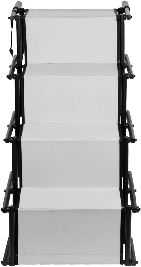 Hundetreppe faltbar, Hundetreppe Auto, Rampe verstellbar, Höhe 56 – 76 cm, für Autos, SUV, LKW, Hund