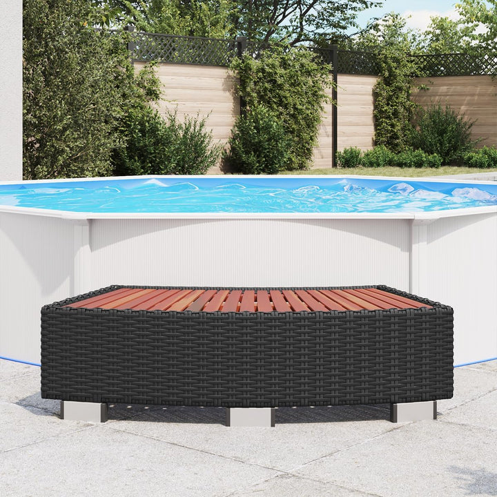 vidaXL Whirlpool Einstieg Trittstufe Treppe Whirlpooltreppe Pool Einstiegstreppe Einstiegshilfe Outd
