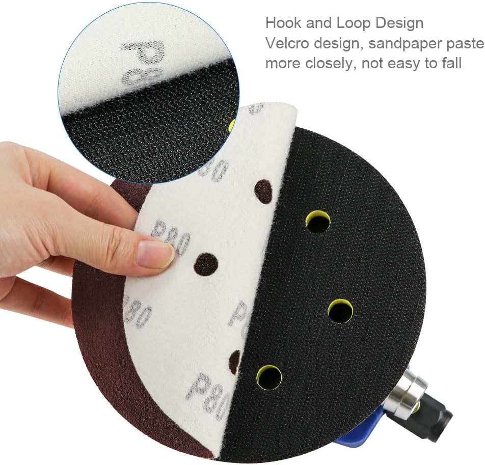 Druckluft Schleifer 6" 150 mm Exzenterschleifer Schleifmaschine, Pneumatische Exzenter Poliermaschin