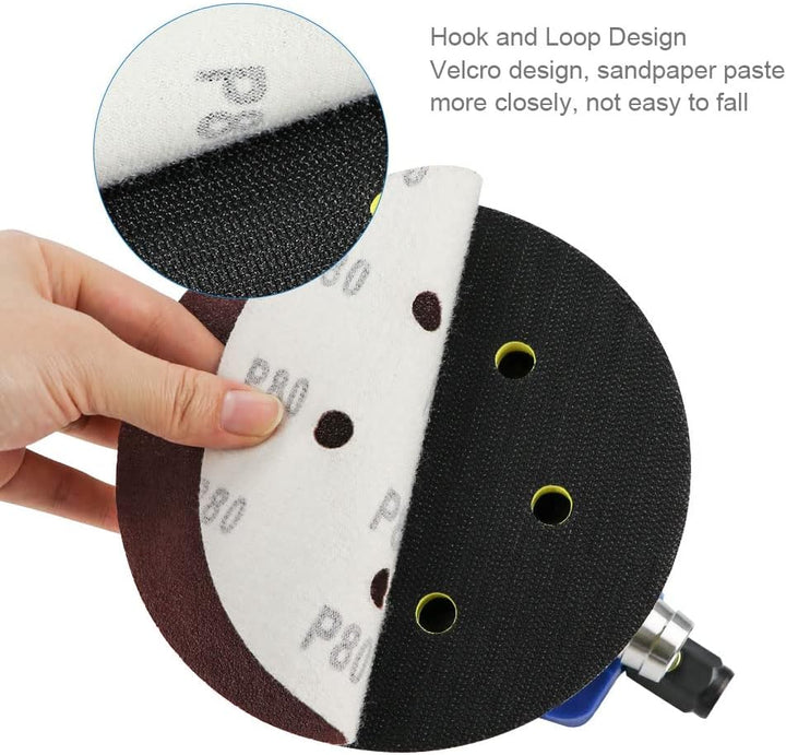 Druckluft Schleifer 6" 150 mm Exzenterschleifer Schleifmaschine, Pneumatische Exzenter Poliermaschin