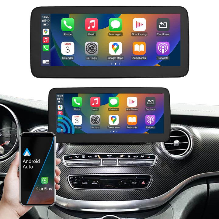 Autoradio 10,25 Zoll Touchscreen für 2015-2018 Mercedes Benz V Klasse W447 mit NTG 5.0/5.1/5.2, unte