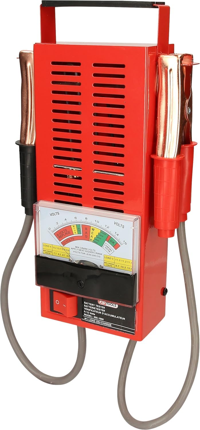KS Tools 550.1690 6 + 12V Batterietester, rot