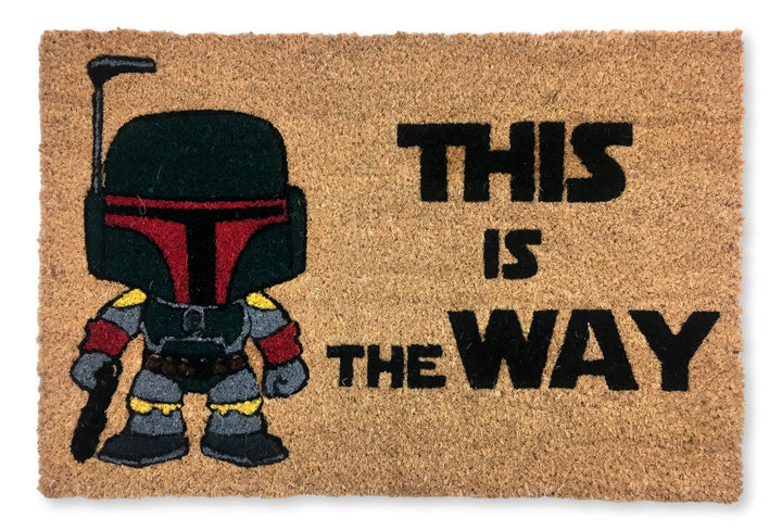 KOKO DOORMATS Fussmatte aussen - Türmatte aussen kokosmatte mit antirutsch PVC - Fussmatte lustig Th