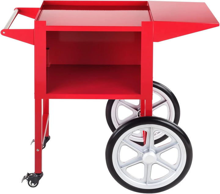 Royal Catering RCPT-16E Wagen für Popcornmaschine Popcornwagen 2 Räder Rot