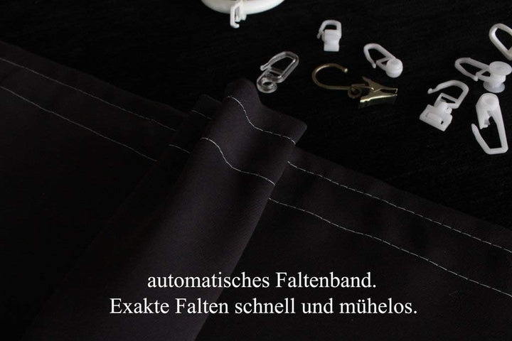 EASYHomefashion Vorhang Verdunkelungsvorhang Verdunkelungs Vorhänge Dekoschal Gardine Blickdicht Bla