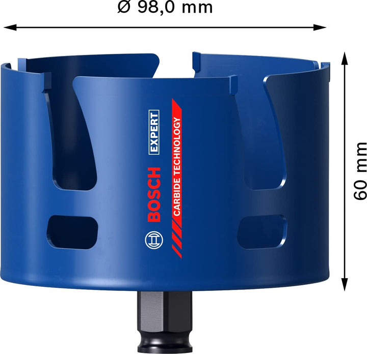 Bosch Accessories 1x Expert Construction Material Lochsäge (für Weichholz, Ø 98 mm, Zubehör Schlagbo