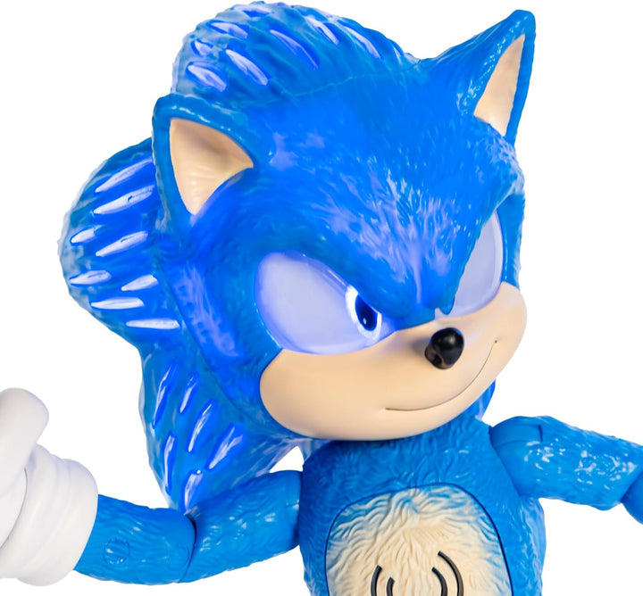 Sonic The Hedgehog 3 Sprechende Figur, 30 cm / 12 Zoll, mit über 30 kultigen und lustigen Sätzen, nu