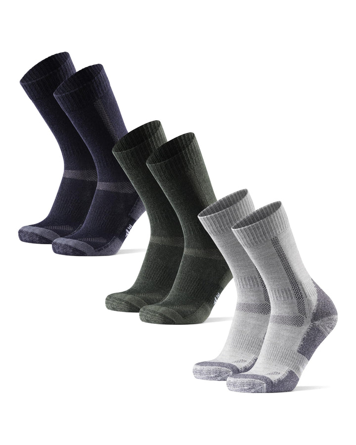 DANISH ENDURANCE Merino Wandersocken, Wollsocken, Merino Socken, Trekkingsocken, Atmungsaktiv & Star