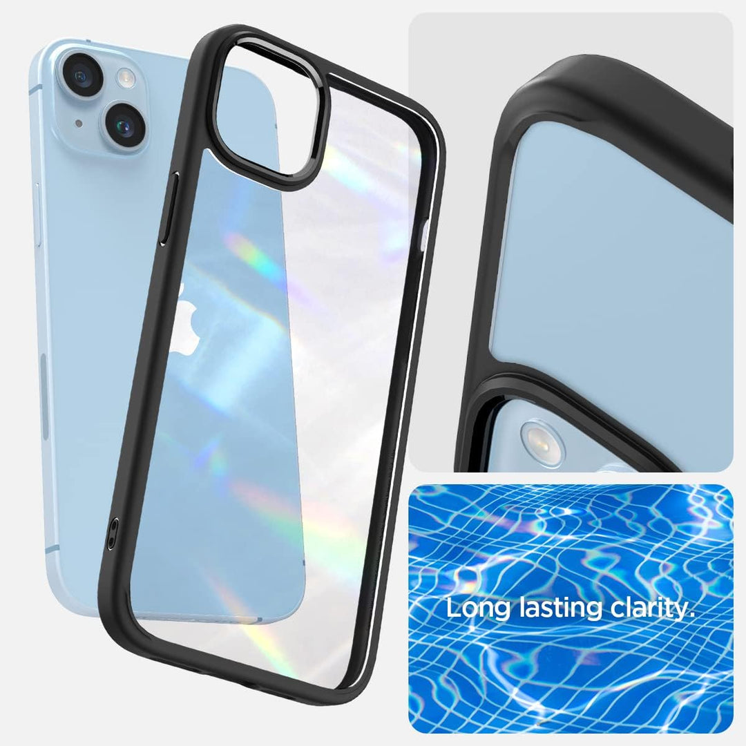 Spigen für iPhone 14 Ultra Hybrid Hülle [Anti-Yellowing] Case Handyhülle Schutzhülle Cover Transpare
