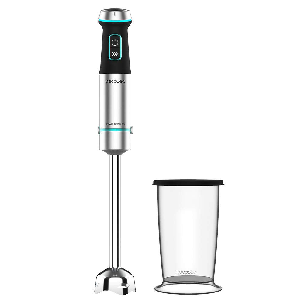 Cecotec Stabmixer Power TitanBlack 1200 XL.1200 W, CrossBlades Technologie mit 4-Klinge-Blättern mit