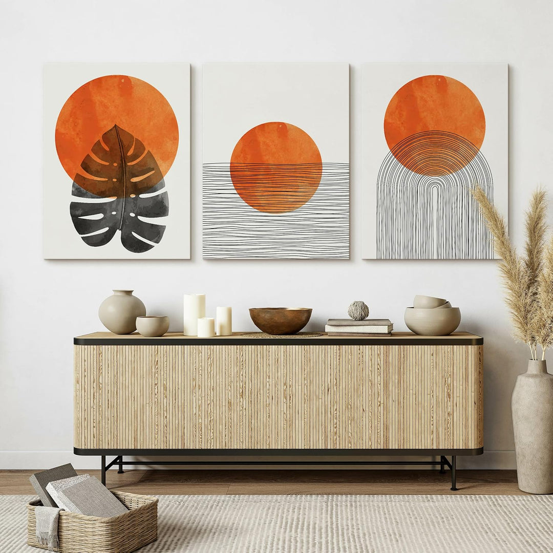 Muralo - Wandbilder Set - Leinwand Bilder Set Aufhängefertig - Bilder für Wohnzimmer Schlafzimmer -