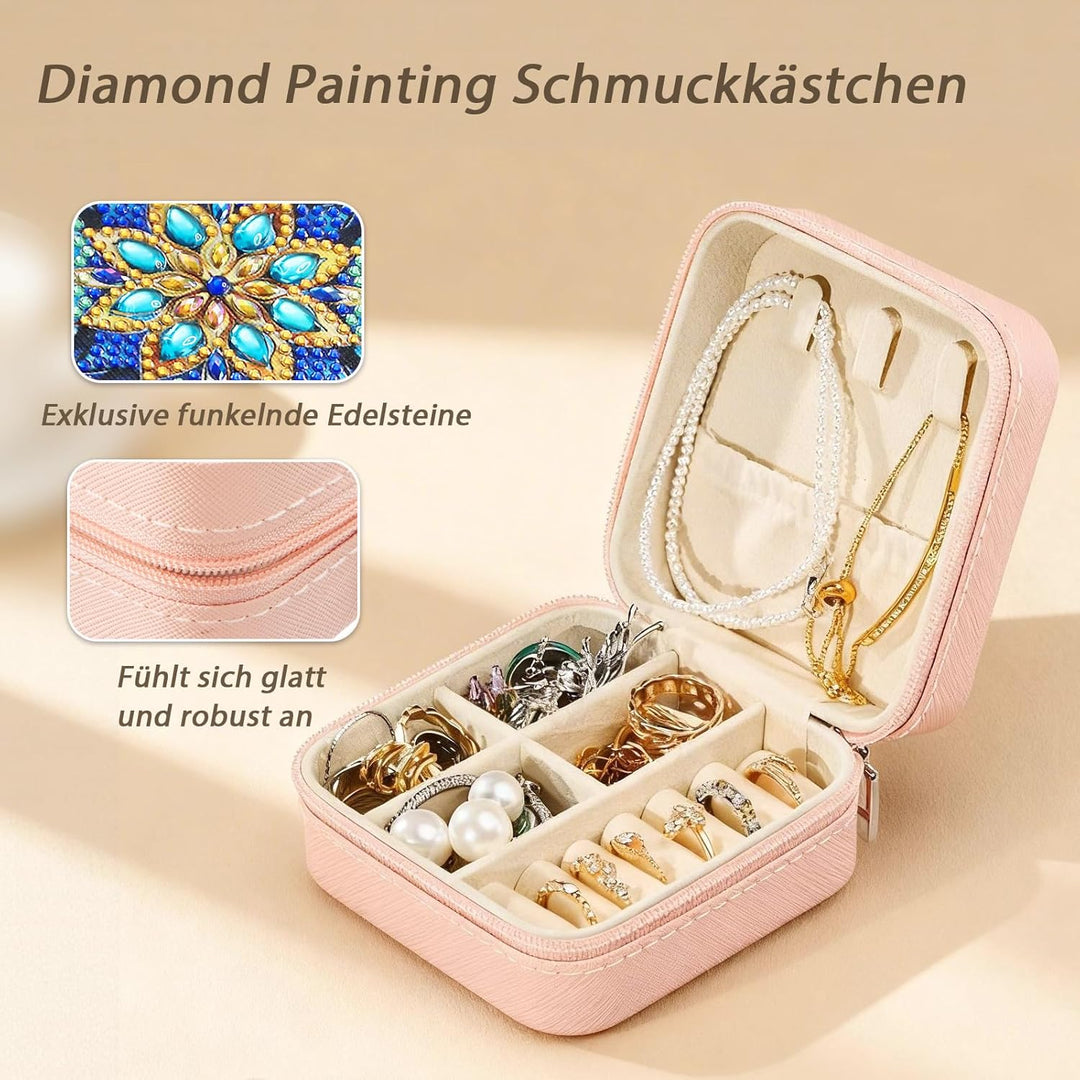 CharySim Diamond Painting Schmuckkästchen Basteln Set Daiments Painting Erwachsene Kits mit Zubehör