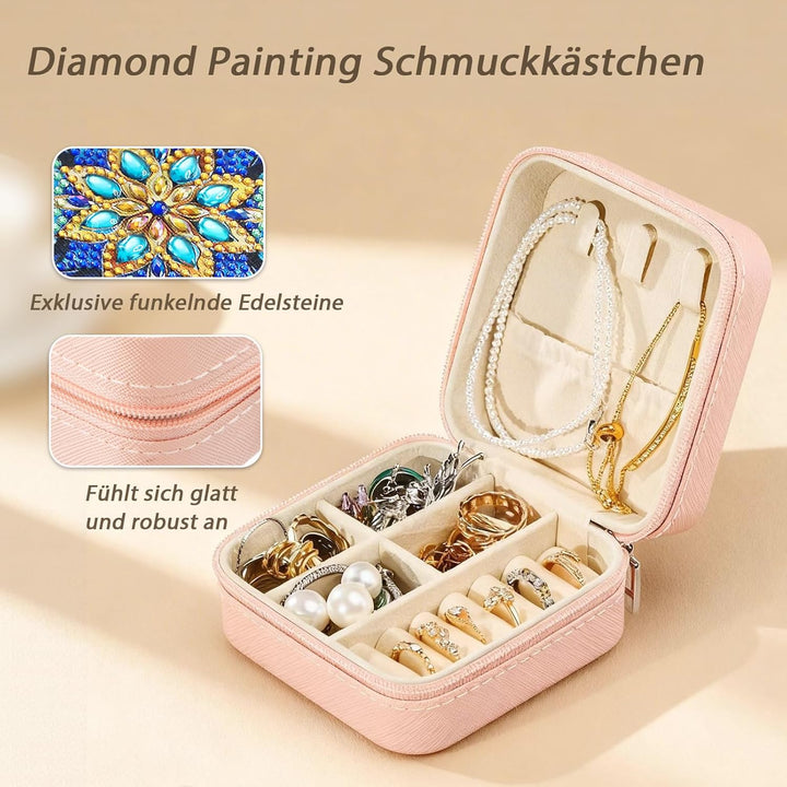 CharySim Diamond Painting Schmuckkästchen Basteln Set Daiments Painting Erwachsene Kits mit Zubehör