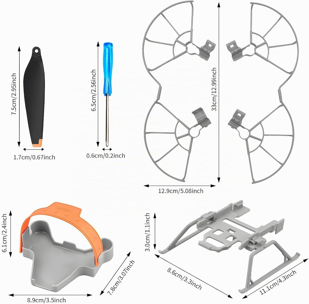Mini 3 Pro Propeller – mit Blattschutz Propellerhalter Propeller Stabilisator Fahrwerk Beinen faltba