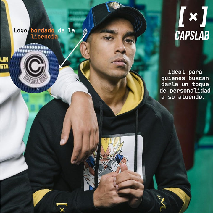 Capslab Vegeta - Trucker Cap - Dragon Ball Z - Black/Blue - One-Size