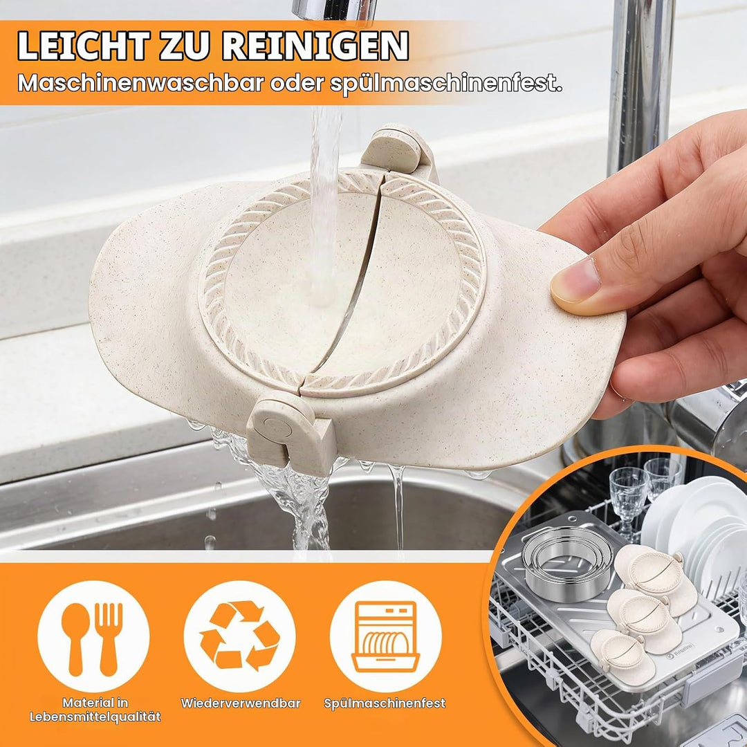 Dumpling Maker Set, 9-teilig Ravioli Former, Teigtaschenformer für Dumpling Ravioli Machen