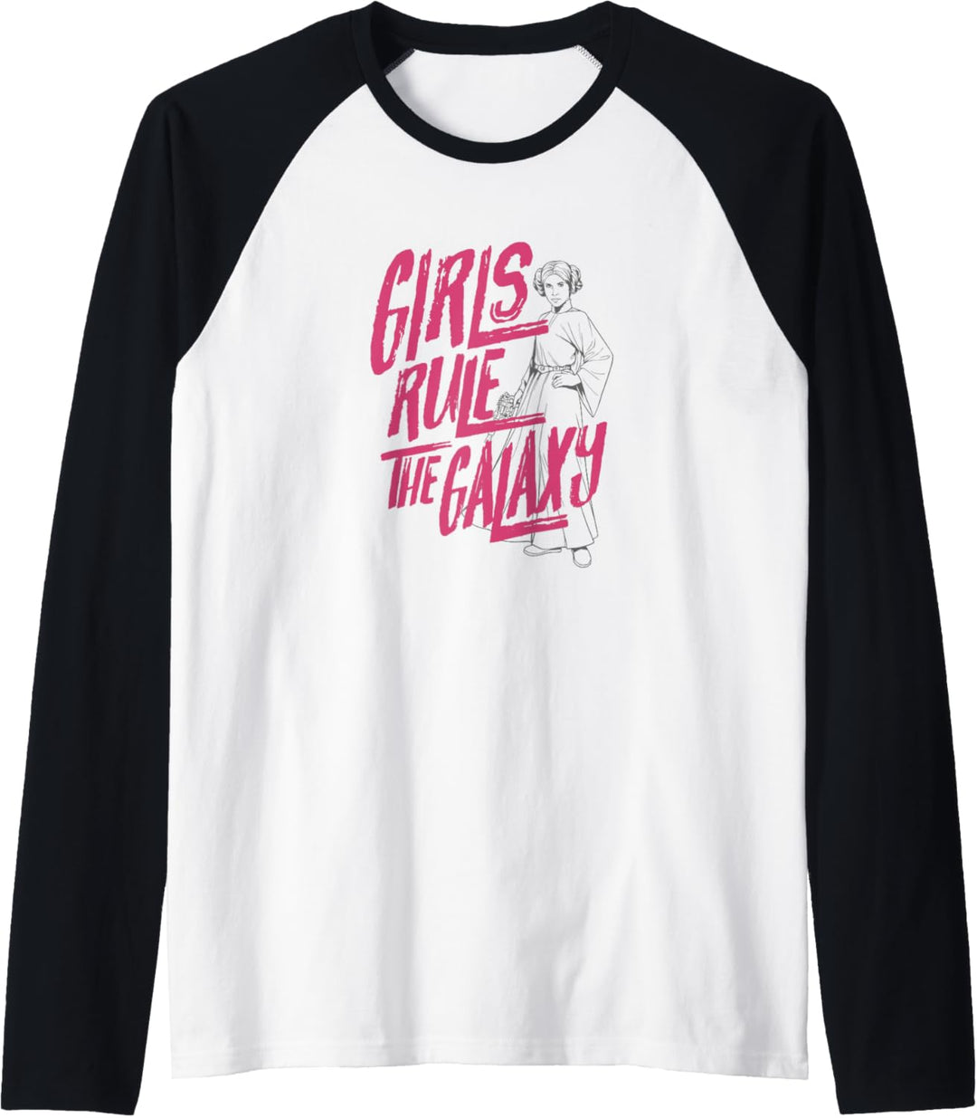 Star Wars Princess Leia Girls Rule The Galaxy Raglan
