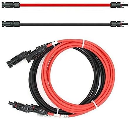 Verlängerungskabel Solarkabel beidseitig Solarstecker rot/schwarz 6mm² inkl. montierter Solar-Stecke