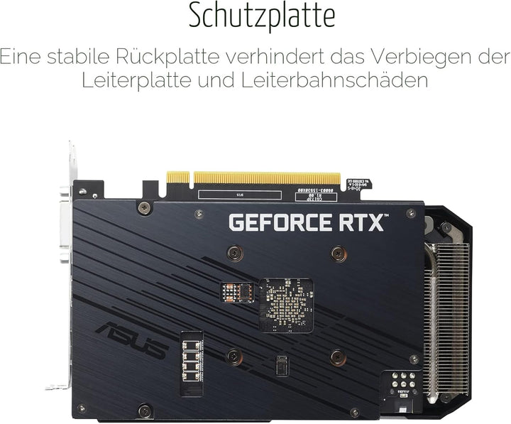 ASUS Dual GeForce RTX 3050 V2 OC Edition 8GB GDDR6 Gaming Grafikkarte (Nvidia RTX3050 V2, PCIe 4.0,