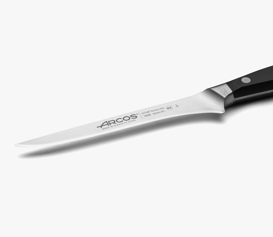 Arcos Ausbeinmesser mit Nitrum Edelstahlklinge 160 mm - Professionelles Messer zum Schneiden von Kno