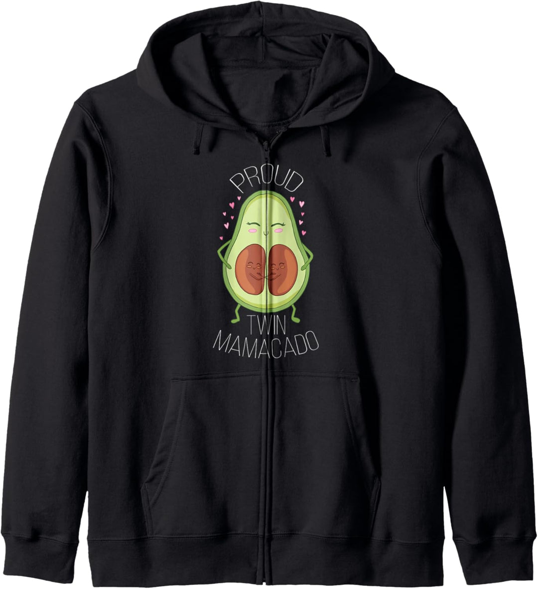 Mom of Twins - Proud Twin Mamacado - Cute Avocado Cartoon Kapuzenjacke