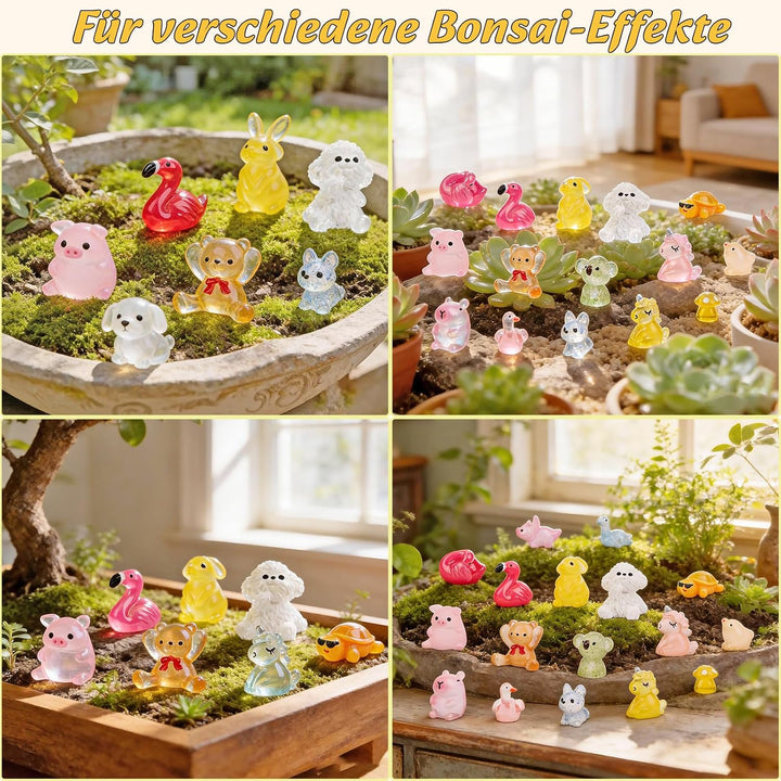 120 Stück Mini Figuren Tiere, Verschiedene Modelle Kleine Bunte Tiere Figuren Miniatur Mini Tiere En
